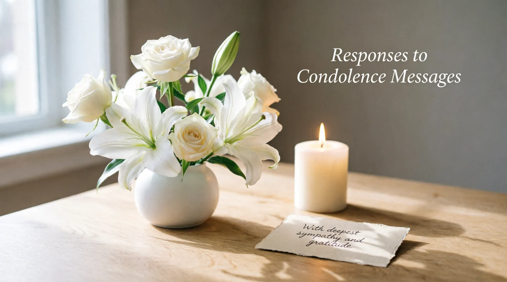 Responses to Condolence Messages
